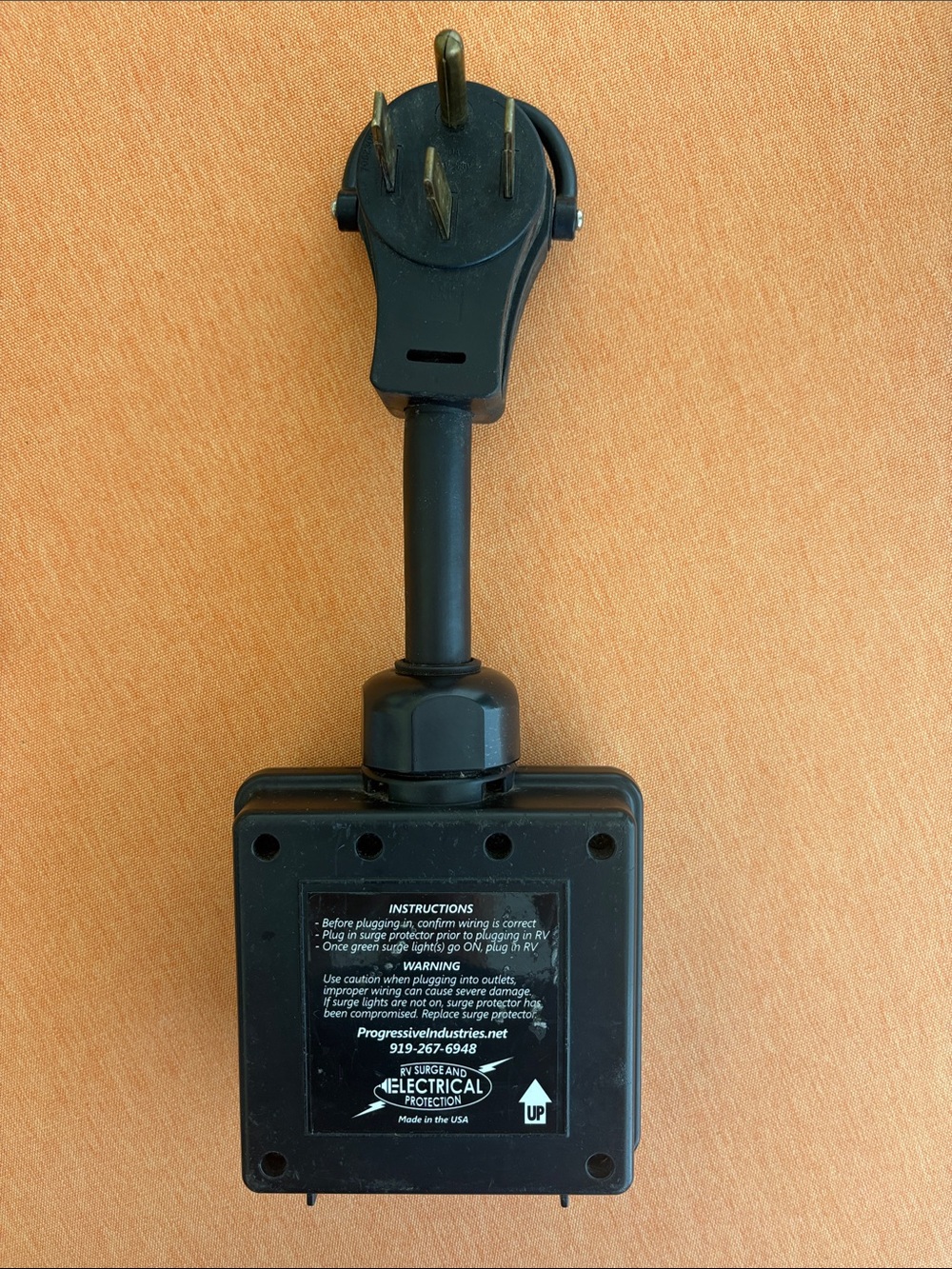 SSP-50X Black RV Surge Protector Adapter - Picture 2 of 2